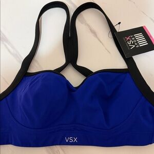VSX Women's Black and Blue Sports Bra